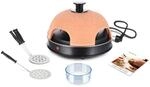 Emerio Pizzaofen, PIZZARETTE das Original, handgemachte Terracotta Tonhaube,