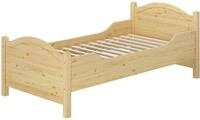 Erst-Holz&reg;Seniorenbett extra hoch Rollrost 100x200 Massivholz Holzbett...