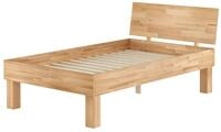 Erst-Holz&reg;Hohes Massivholzbett f&uuml;r XXL Buche 120x220 Einzelbett Seniorenbett...
