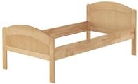 Erst-Holz&reg;Seniorenbett Einzel G&auml;stebett Buche Massiv 90 x 200 Geschwungen