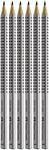 Faber-Castell - Bleistifte Set Grip 2001 HB 6-teilig | Bruchsichere HB Holzstifte mit
