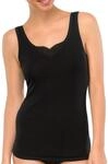 Schiesser Damen Topje met bandjes (verpakking Van 2 stuks) Unterhemd, Schwarz