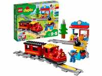 LEGO DUPLO Dampfeisenbahn, Eisenbahn-Spielzeug Steinen mit Tierfigur, Zug-Spielzeug