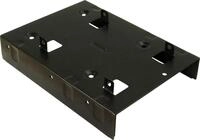 Inter-Tech Einbaurahmen Einbaurahmen 3,5" auf 2X 2,5"