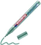 edding 751 Glanzlackmarker - gr&uuml;n metallic - 1 Lackmarker - Rundspitze 1-2 mm -