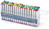 COPIC Classic Set "72 Colors C", 72er Set im Acryl-Display, Twin Marker mit einer