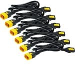 APC Stromkabel - AP8702S-WW (6 St&uuml;ck, verriegelbar, C13 auf C14, 0.6 m)