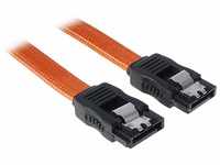 BitFenix SATA III Kabel (30 cm, Sleeved) orange/schwarz