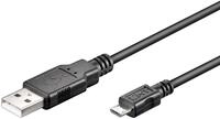 Goobay 95736 USB A auf Micro USB B Kabel 0,15m / Handykabel 480 Mbits / Ladekabel USB