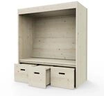 Weka 168.0101.00.00 Sitzlaube Bozen, Naturbelassen, 170 x 85 x 192 cm