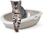 Katzentoilette "Gizmo Large" mokka / wei&szlig; 52 x 39,5 x 15 cm