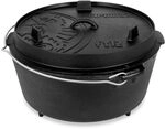 Petromax Feuertopf ft12 - Dutch Oven aus Gusseisen f&uuml;r Kochen und Backen - mit