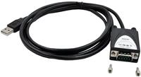 EXSYS EX-1311-2 USB 2.0 auf 1x Seriell RS-232 1.8 m Kabel mit 9 Pin Stecker LED