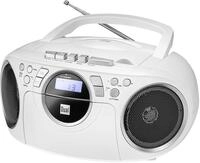 Dual P 70 Wei&szlig; &bull; Kassettenradio mit CD &bull; UKW-Radio &bull; Boombox &bull; CD-Player &bull;