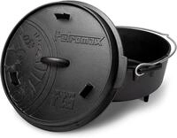 Petromax Feuertopf ft6 (Dutch Oven) (Planer Boden), Schwarz