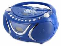Metronic 477132 Radio CD- MP3 Boombox Square Blau