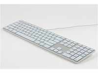 Matias FK318LS-DE Aluminum Wired Tastatur mit RGB-Hintergrundbeleuchtung USB Keyboard