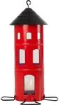 Wildlife Garden WG339 Kombi-Haus Samen Rot - Vogelfutterhaus aus Metall