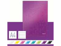 Leitz 46251062 Notizbuch WOW, A4, liniert, violett