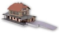 NOCH Bahnhof &bdquo;Honau, Laser-Cut Modellbau Geb&auml;ude im Schweizer Chalet Stil f&uuml;r