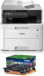 Brother MFC-L3710CW kompaktes 4-in-1 Farblaser-Multifunktionsger&auml;t (mit WLAN, bis zu