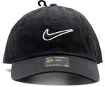 Nike Unisex Heritage 86 Essential Swoosh Cap, Schwarz, S-L EU