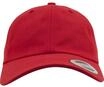 Flexfit Unisex 6245CM-Low Profile Cotton Twill Kappe, Rot,Einheitsgr&ouml;&szlig;e