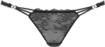 Lascana Damen String aus Jacquardspitze mit Strass-Details