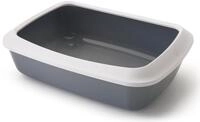 Nobby 72109 Katzentoilette mit Rand Iriz, grau