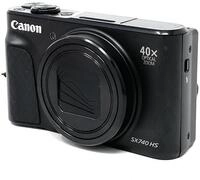Canon SX740 HS PowerShot Digitalkamera Schwarz - Praktische Kompaktkamera mit 4K