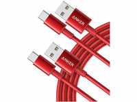 ANKER USB C Kabel [2 Stück, 1,8 m] doppelt-geflochtenes Nylon Type C...