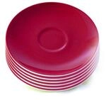 Ritzenhoff & Breker Doppio Jumbountertassen, 6er Set, Rot, &oslash; 17 cm, XXL...