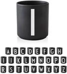 Design Letters Buchstaben Tasse Personalisiert (A-Z) | Kaffeebecher Porzellan...