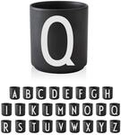 Design Letters Tasse A&ndash;Z Schwarz | Beste abitur 2026 geschenke 