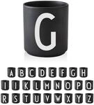 Design Letters Buchstaben Tasse Personalisiert (A-Z) | Kaffeebecher Porzellan...