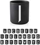 Design Letters Tasse A&ndash;Z Schwarz | Beste abitur 2026 geschenke 