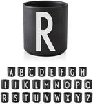 Design Letters Tasse A&ndash;Z Schwarz | Beste abitur 2026 geschenke 