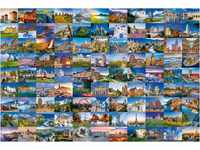 Ravensburger Puzzle 17080 - 99 Beautiful Places in Europe - 3000 Teile Puzzle für
