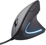 Trust Verto Vertikale Ergonomische Maus, Vorbeugung Gegen Mausarm/Tennisarm (RSI
