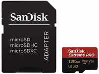 SanDisk Extreme Pro 128GB microSDXC Memory Card + SD Adapter with A2 App...