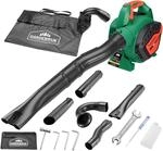 GARDEBRUK&reg; Laubsauger 4 in 1 Benzin Blasgeschwindigkeit 68m/s Fangsack 45L inkl