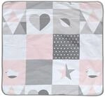 roba Babydecke Happy Patch - 80 x 80 cm - Kuscheldecke zum Schlafen, Krabbeln &
