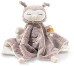 Steiff Ollie Eule Schmusetuch rosebraun-Creme 26 cm, Kuscheltier f&uuml;r Babys, Soft