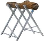 TRUTZHOLM Holzs&auml;gebock klappbar S&auml;gebock aus verzinktem Stahl Tragkraft 150 kg
