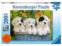 Ravensburger Kinderpuzzle - 12765 Kuschelige Welpen - Hunde-Puzzle für Kinder ab 8
