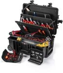 KNIPEX Werkzeugkoffer Robust45 Move Elektro, 63-teilig, mit Rollen,...