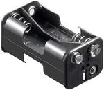 Batteriehalter , 4x Mignon 'AA' mit Druckknopfanschluss