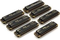 Fender Blues DeVille Harmonicas 7-Pack - With Case