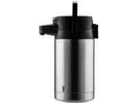 Helios Pump-Isolierkanne Coffeestation, 2,5 Liter, Edelstahl, Einhandbedienung