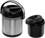 EMSA 509244 MOBILITY Isolier-Speisegef&auml;&szlig; 1,2 L Edelstahl Schwarz - 100 % dicht -